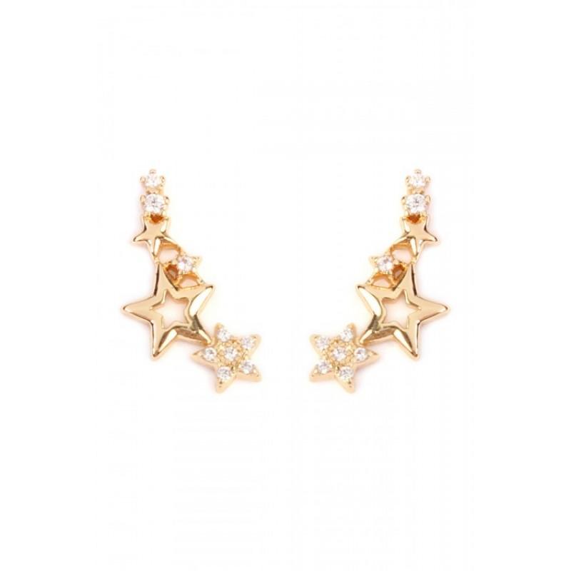 Seeing Stars Crawler Earrings (Gold)