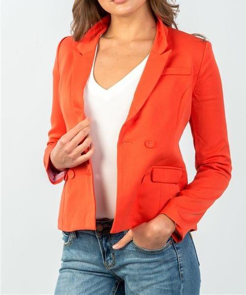 Classic Double Button Down Blazer