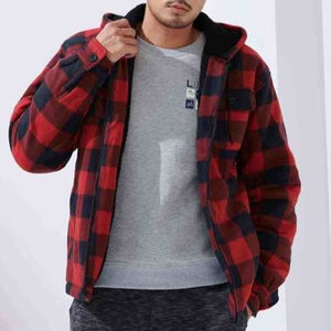 Grizzly Buffalo Plaid Sherpa Flannel Coat