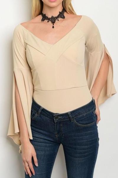 Ever After Paneled Flowy Bodysuit