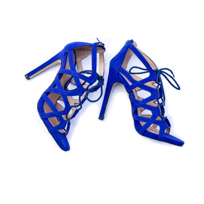 Lexi Strappy Heel (Royal Blue)