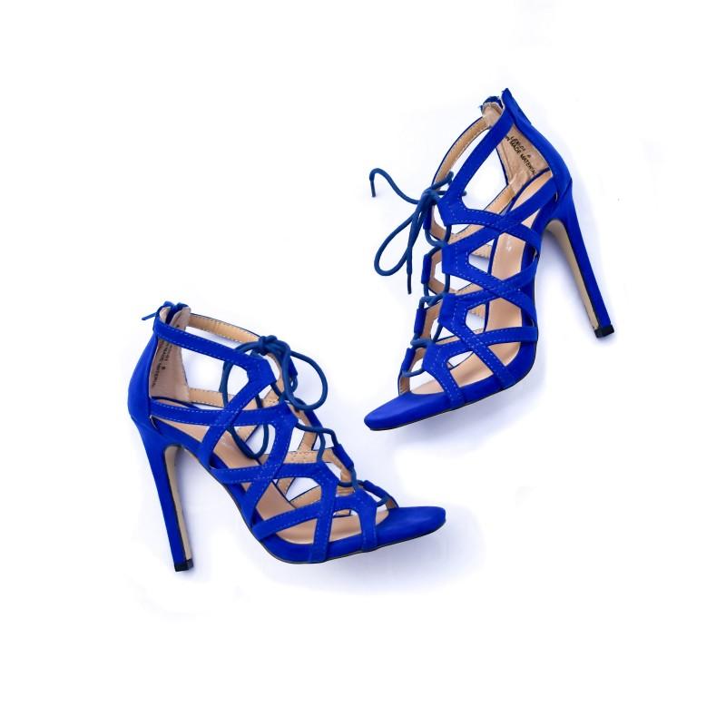 Lexi Strappy Heel (Royal Blue)