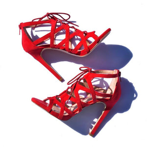 Lexi Strappy Heel (Red)