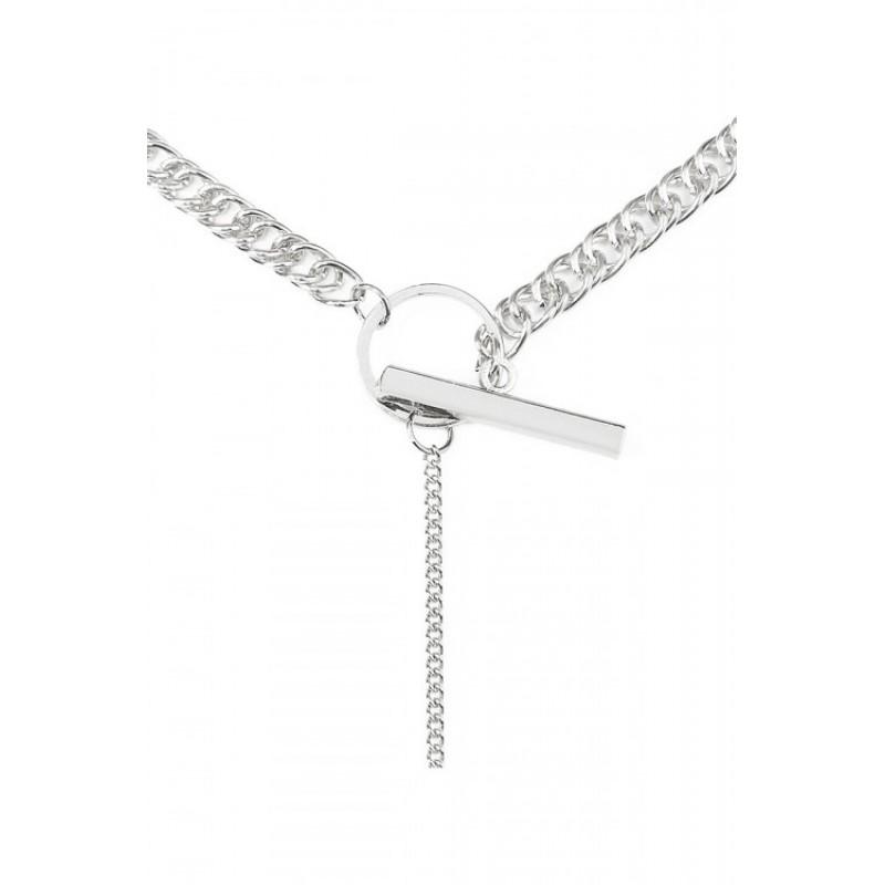 Lariat Drop Necklace (Silver)