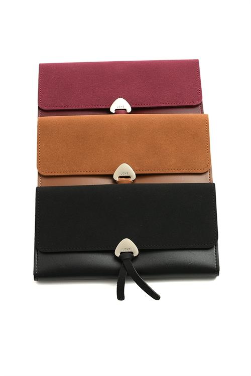 New Love Leather Wallet (Wine)