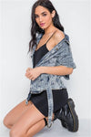 Nova Acid Wash Short Sleeve Denim Jacket