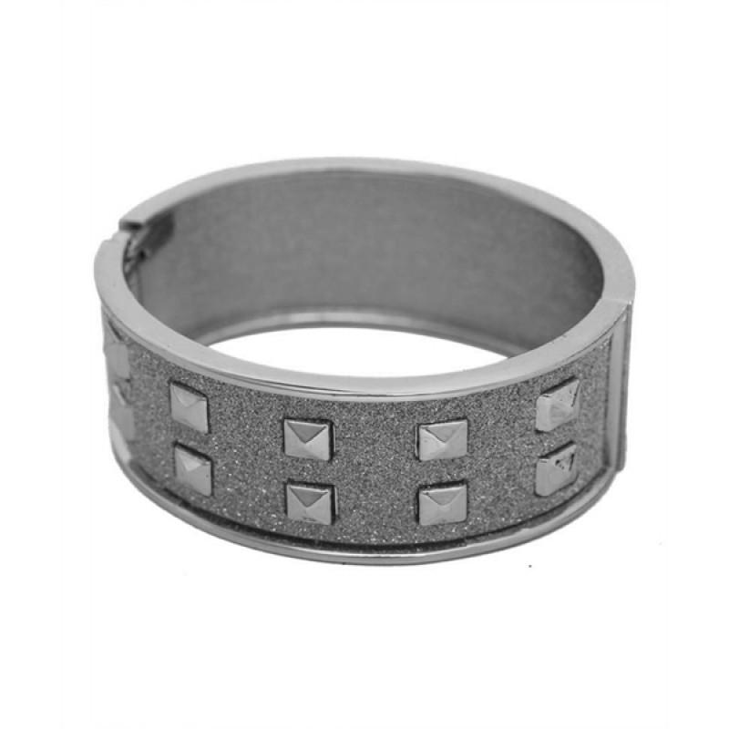 Studded Cuff Bracelet (Gunmetal)