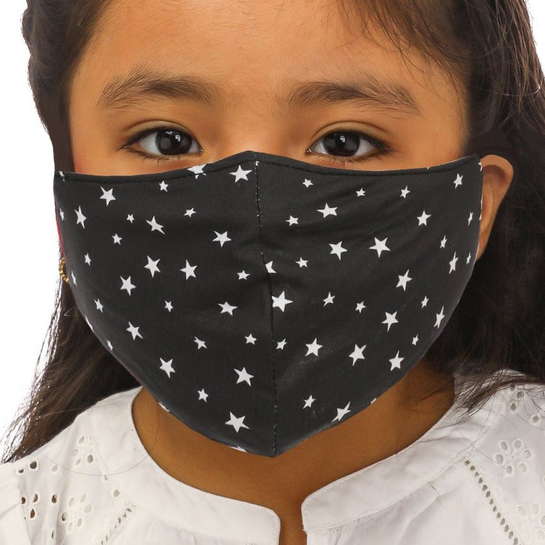 Starlight Black Star Face Mask (Child)