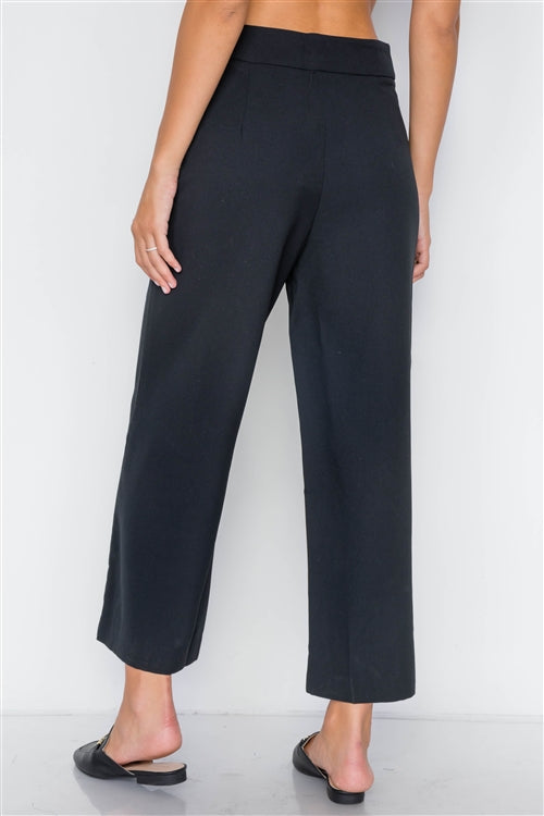 Truly Chic Black Wide Leg Relaxed Pants