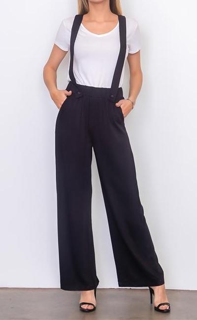 Blair Black Suspender Woven Pants – Luxe Label