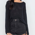 Hollywood Lightweight Knit Sweater (Black)