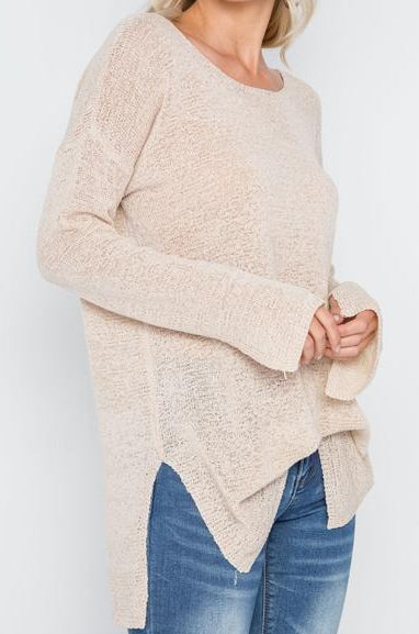 Hollywood Lightweight Knit Sweater (Linen)