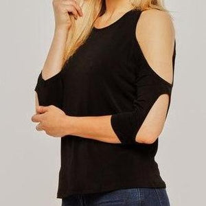 Cut-Out Sleeve Top