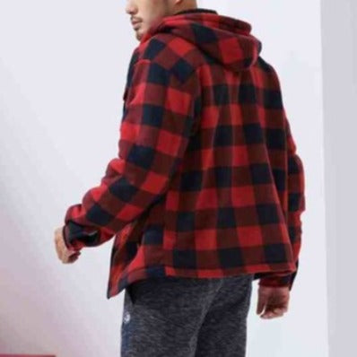 Grizzly Buffalo Plaid Sherpa Flannel Coat